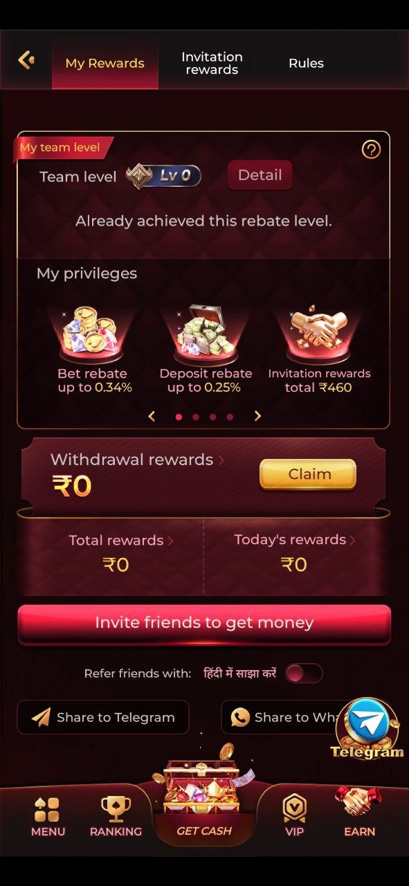 Rajwin Game official homepage banner with APK download option