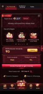 rajwin refer earn program rajwin app invite friends bonus earning